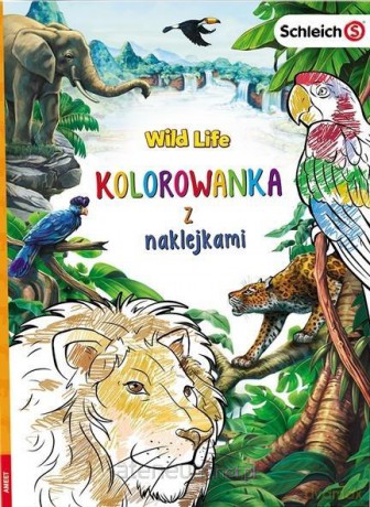 Wild Life. Kolorowanka z naklejkami [KSIĄŻKA]