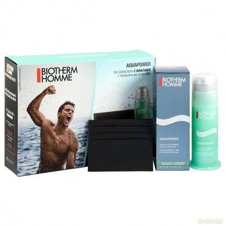 Biotherm Zestaw dla mężczyzn Aquapower (Aquapower 75 ml+Porta Carte)