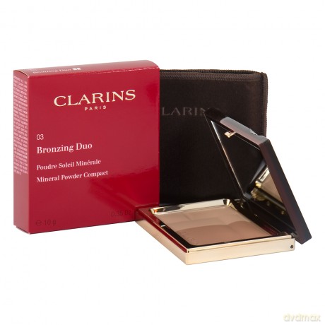 Clarins Bronzing Duo Mineral Powder Compact Spf15 03 Dark 10g