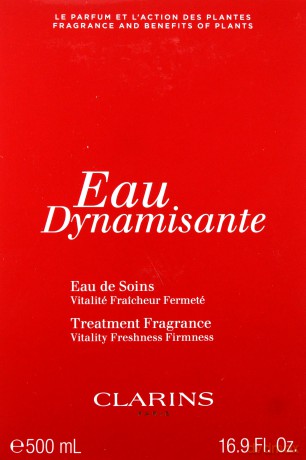 Clarins Eau Dynamisante Treatment Fragrance Vitality Freshness Firmness Natural Splash 500 ml