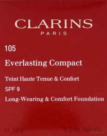Clarins Everlasting Compact Foundation Spf15 105 Nude 10g