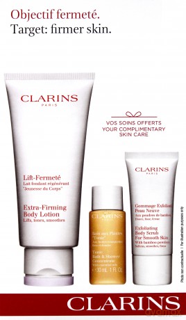 Clarins Set (Extra-Firming Body Lotion 200 ml+Tonic Bath&Shower Concentrate 30 ml+Exfoliating Body Scrub For Smooth Skin 30 ml)