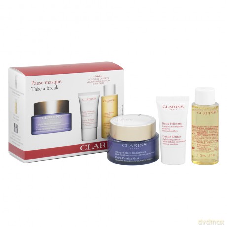 Clarins Set (Extra-Firming Mask 75 ml+Gentle Refiner 15 ml+Tonic Lotion 50 ml)