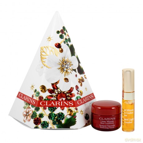 Clarins Set (Instant Smooth Perfecting Touch 4 ml+Instant Light Lip Comfort Oil (01 Honey) 2,8 ml)
