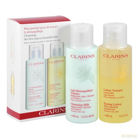 Clarins Set Duo Demaquillant Ps (Lait Demaquillant 400 ml+Lotion Tonique 400 ml)