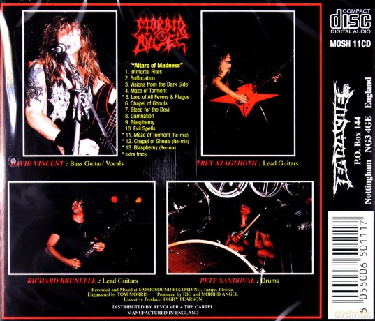 Morbid Angel: Altars Of Madness [CD]