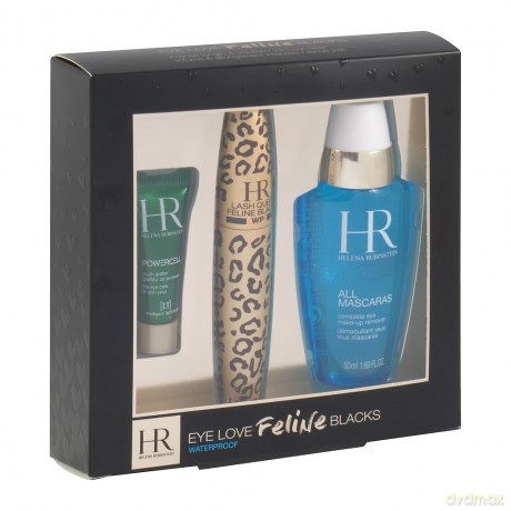 Helena Rubinstein Set (Mascara Lash Queen Feline Blacks Wp 01 Deep Black 7,2 ml + All Mascaras 50 ml + Powercell Eye Care 3 ml)