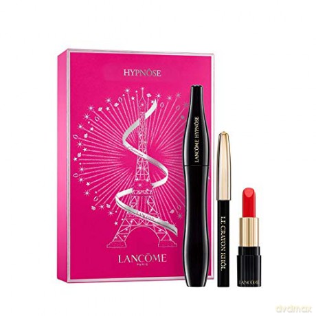 Lancome Set (Mascara Hypnose Noir +132 Mini L' Absolu Rouge+Bifacil 30 ml)