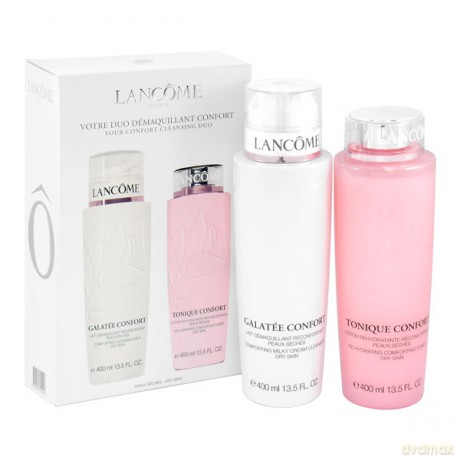Lancome Set Duo Cleansing Dry Skin (Cleansing Milk 400 ml + Conforting Toner 400 ml)