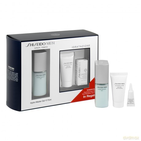 Shiseido Men Set (Hydro Master Gel 75 ml + Cleansing Foam 30 ml + Total Revitalizer Eye 3 ml)