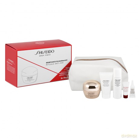 Shiseido Set (Benefiance Wrinkleresist24 Day Cream Spf15 50 ml+Benefiance Extra Creamy Cleansing Foam 30 ml+Benefiance Wr24 Balancing Softener Enr 30 ml+Ultimune Power Infusing Conc 5 ml+Benefiance Wrinkle Resist24 Intensive Eye Contour Cream 3 ml)
