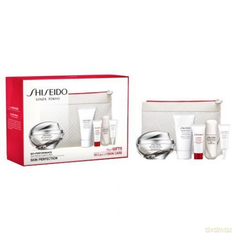 Shiseido Set (Bio-Performance Glow Revival Cream 50 ml + Benefiance Extra Creamy Cleansing Foam 30 ml+ Ultimune Power Infusing Concentrate 5 ml + Bio-Performance Glow Revival Serum 7 ml + Bio-Performance Glow Revival Eye Treatment 3 ml)