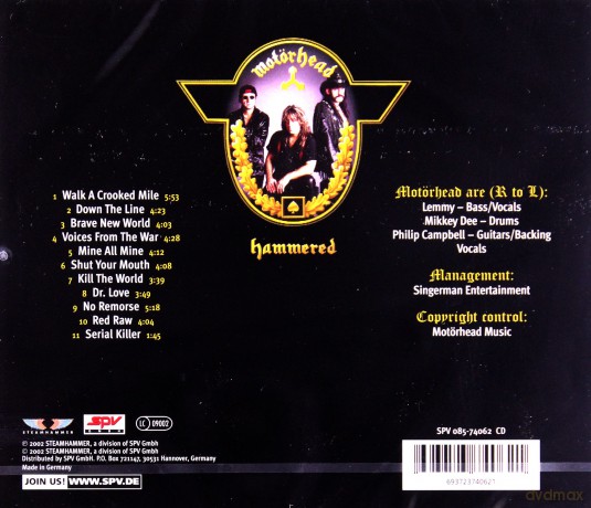 Motorhead: Hammered [CD]