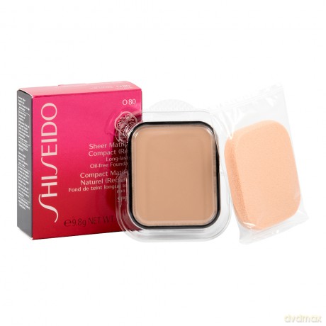 Shiseido Sheer Matifying Compact Refill O80 - Deep Ochre - Spf 10