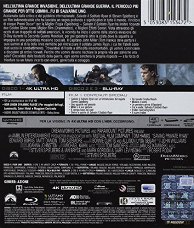 Saving Private Ryan (Szeregowiec Ryan) [Blu-Ray 4K]+[Blu-Ray]