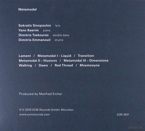 Sokratis Sinopoulos: Metamodal [CD]