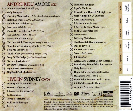 Andre Rieu: Amore [CD]+[DVD]