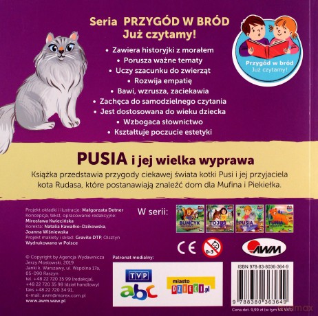 Pusia i jej wielka wyprawa - Mirosława Kwiecińska [KSIĄŻKA]