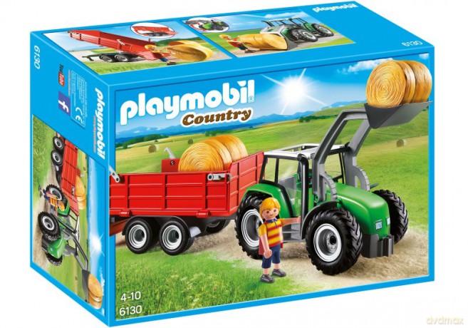 Duży traktor z przyczepą 6130 [FIGURKA]