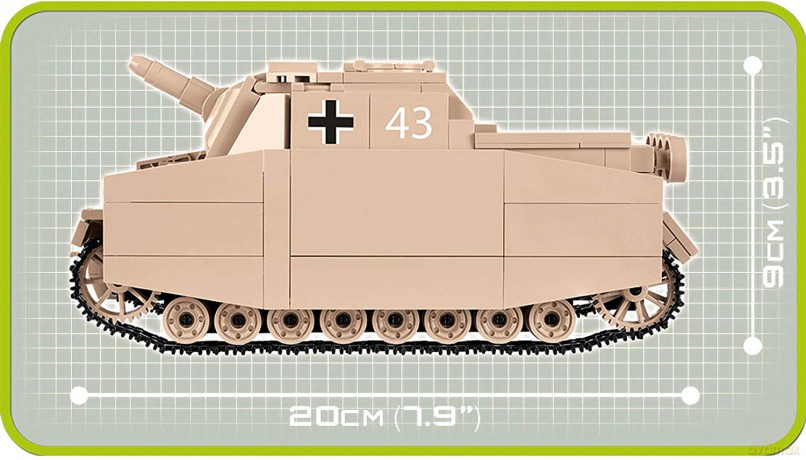 Klocki Historical Collection Sd.Kfz.166 Sturmpanzer IV Brummbar [KLOCKI]