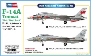 Model plastikowy Samolot F-14A Tomcat VF-1 Wolf Pack