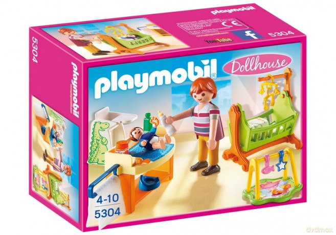 Pokój dla niemowlaka z łóżeczkiem 5304 [FIGURKA]