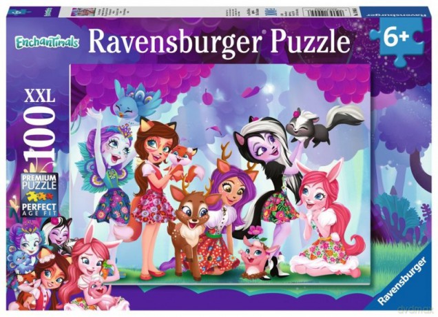 RAVENSBURGER 100 el. - Enchantimals, Przyjaciele na zawsze [PUZZLE]