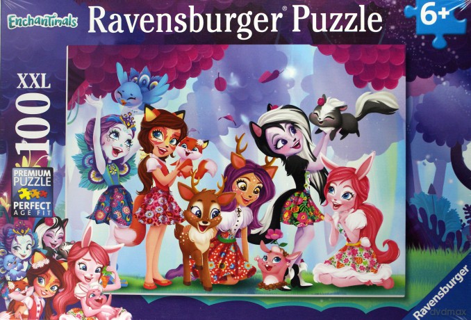 RAVENSBURGER 100 el. - Enchantimals, Przyjaciele na zawsze [PUZZLE]