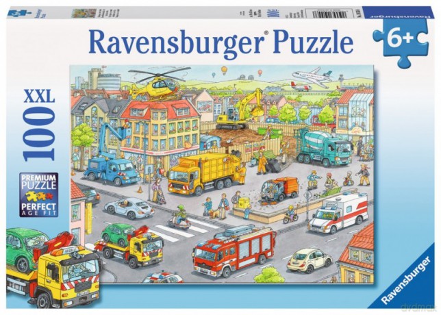 RAVENSBURGER 100 el. - Pojazdy w mieście [PUZZLE]