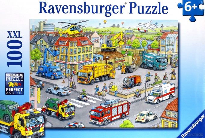 RAVENSBURGER 100 el. - Pojazdy w mieście [PUZZLE]
