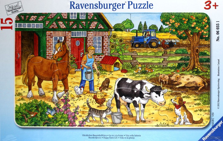 RAVENSBURGER 15 el. - Szczęśliwe życie na farmie [PUZZLE]