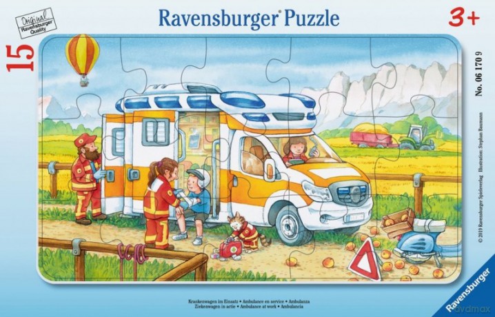 RAVENSBURGER 15 el. - W ambulansie [PUZZLE]