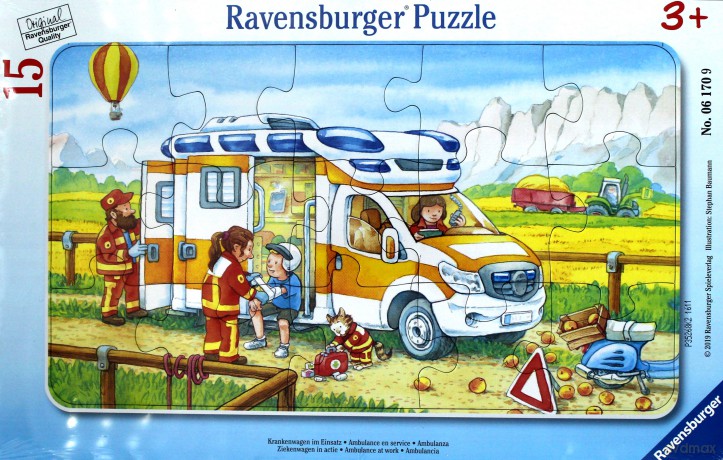 RAVENSBURGER 15 el. - W ambulansie [PUZZLE]