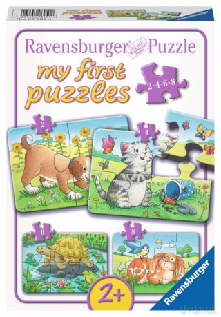 RAVENSBURGER 2/4/6/8 el. - Słodkie zwierzęta