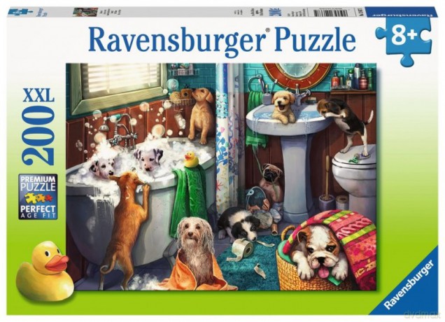 RAVENSBURGER 200 el. - Czas kąpieli psów [PUZZLE]