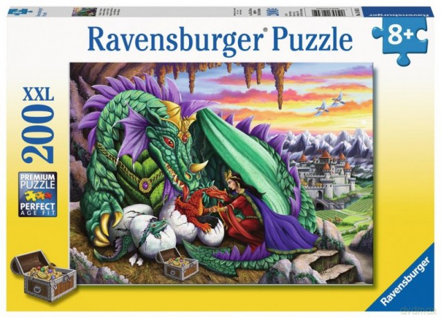 RAVENSBURGER 200 el. - Królowa smoków [PUZZLE]