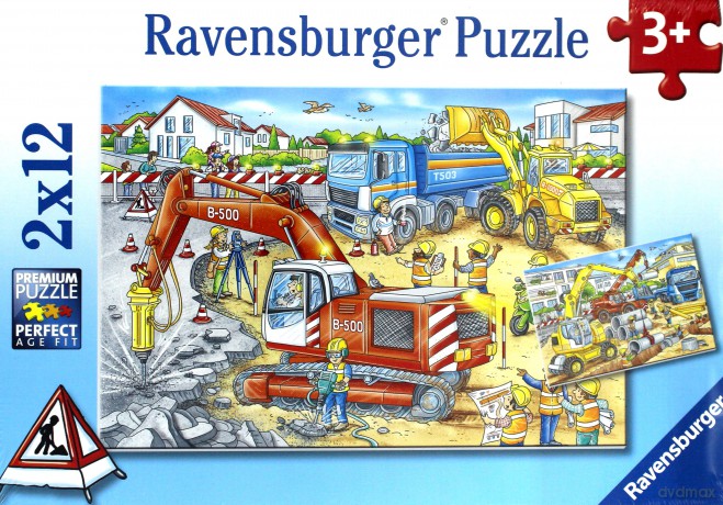 RAVENSBURGER 2x12 el. - Plac budowy [PUZZLE]