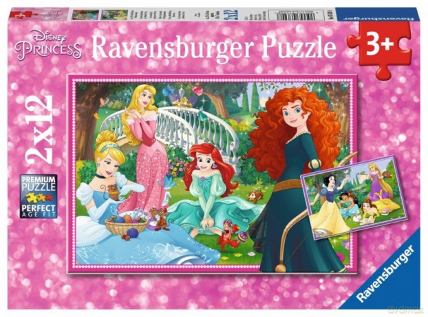 RAVENSBURGER 2x12 el. - W świecie Księżniczek [PUZZLE]