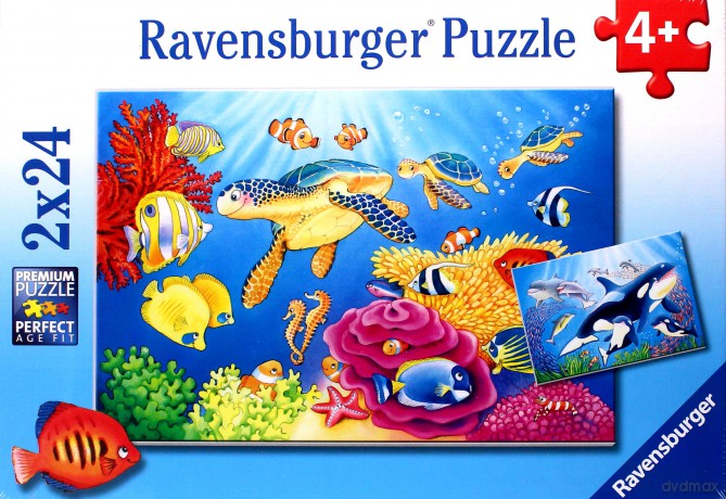 RAVENSBURGER 2x24 el. - Podwodne szaleństwo [PUZZLE]