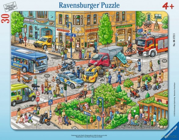 RAVENSBURGER 30 el. - Podróże po mieście [PUZZLE]