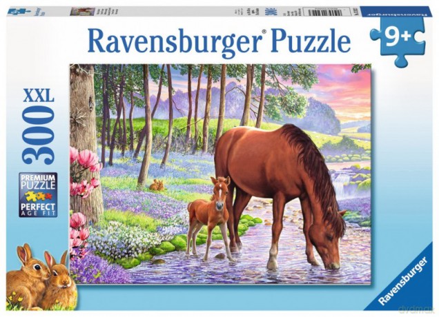 RAVENSBURGER 300 el. - Konie o zachodzie słońca [PUZZLE]