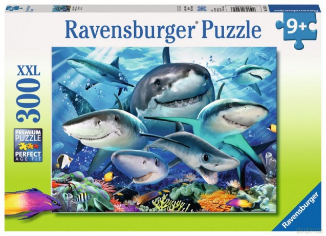 RAVENSBURGER 300 el. - Uśmiechnięte rekiny [PUZZLE]