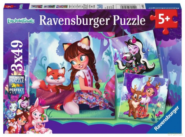 RAVENSBURGER 3x49 el. - Enchantimals [PUZZLE]