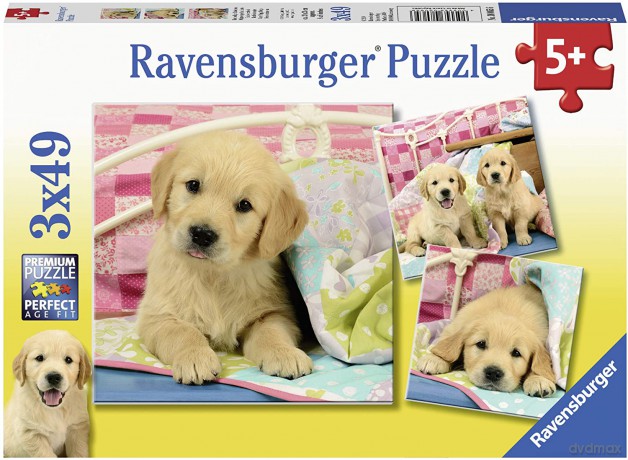 RAVENSBURGER 3x49 el. - Słodkie szczeniaczki [PUZZLE]