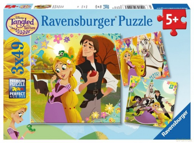 RAVENSBURGER 3x49 el. - Zaplątani [PUZZLE]