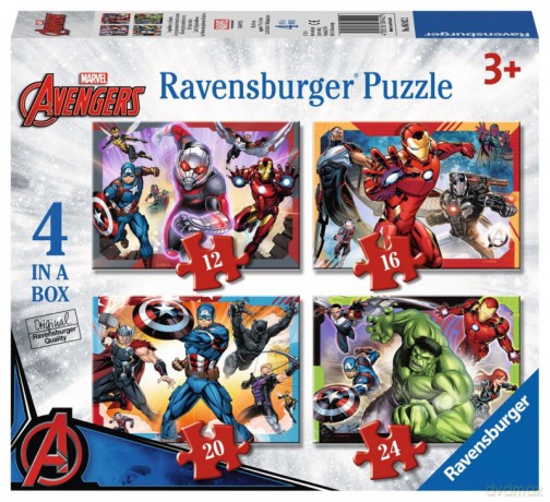 RAVENSBURGER 4w1 12/16/20/24 el. - Avengers [PUZZLE]