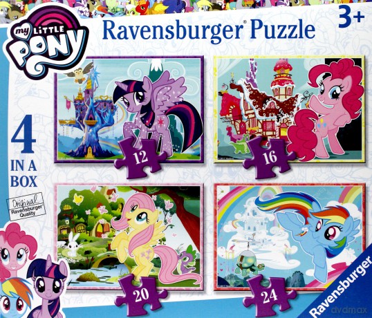 RAVENSBURGER 4w1 12/16/20/24 el. - My Little Pony [PUZZLE]