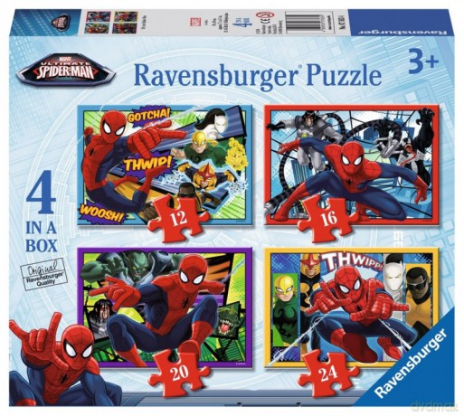 RAVENSBURGER 4w1 12/16/20/24 el. - Ultimate Spider-Man [PUZZLE]
