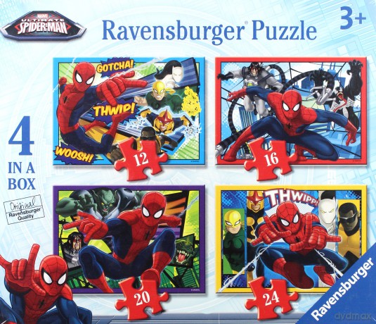 RAVENSBURGER 4w1 12/16/20/24 el. - Ultimate Spider-Man [PUZZLE]