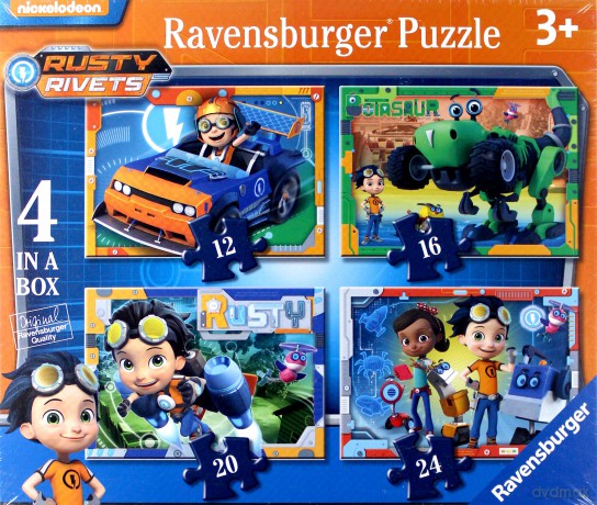 RAVENSBURGER 4w1 4/6/8/10 el. - Rafcio Śrubka [PUZZLE]